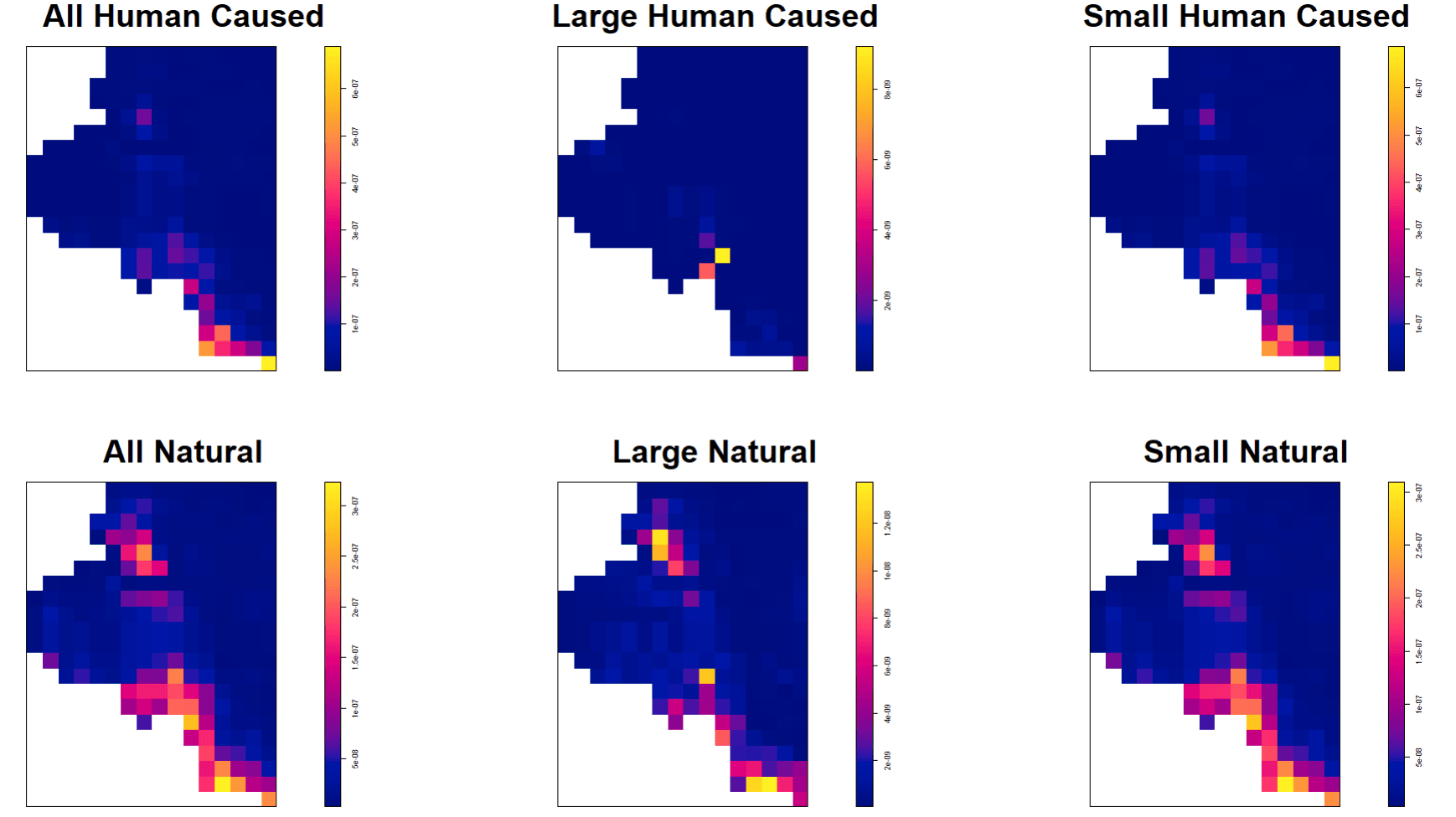 Coconino Country Wildfire Intensity
Grid