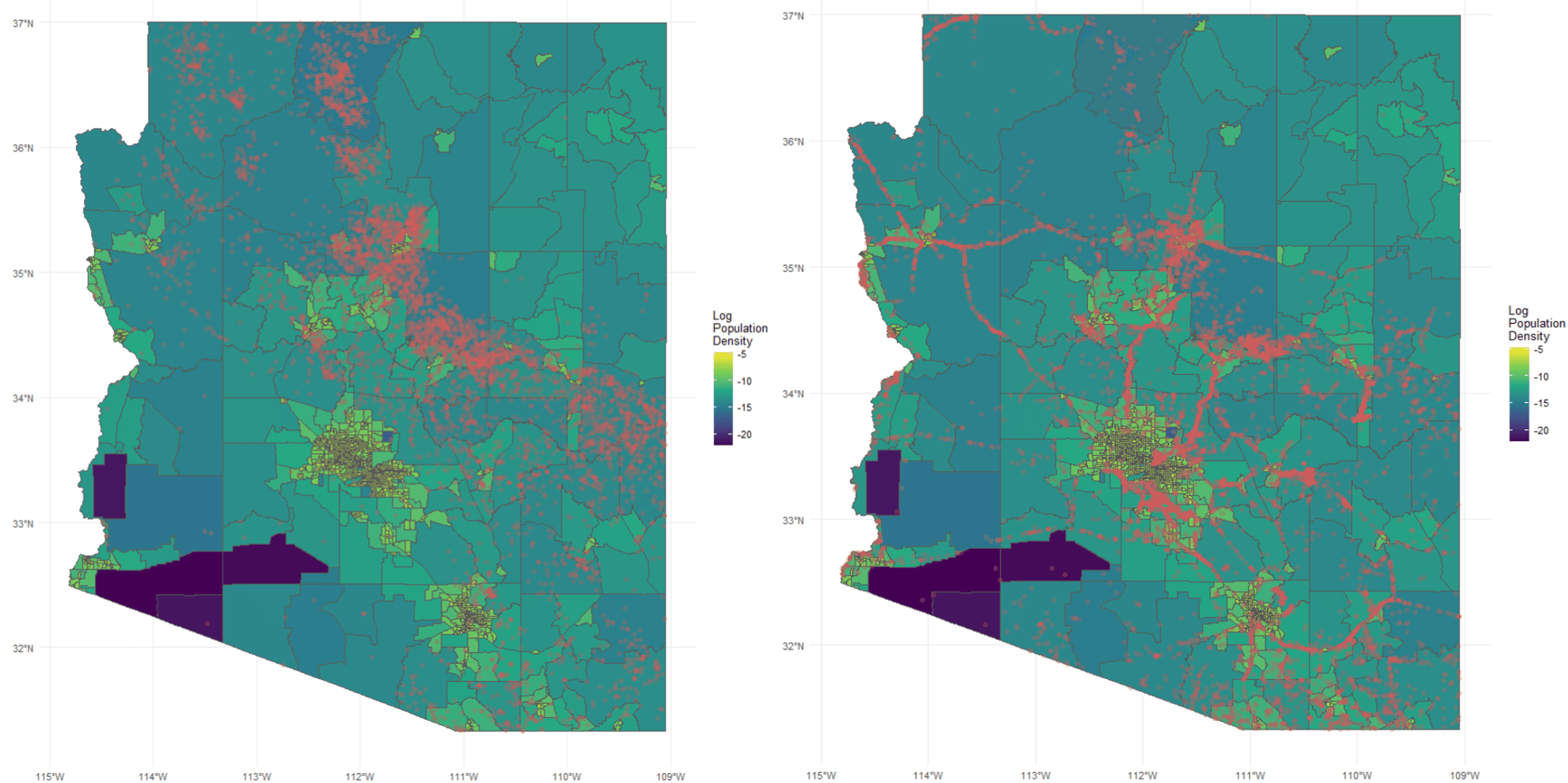 Roads and Population Density