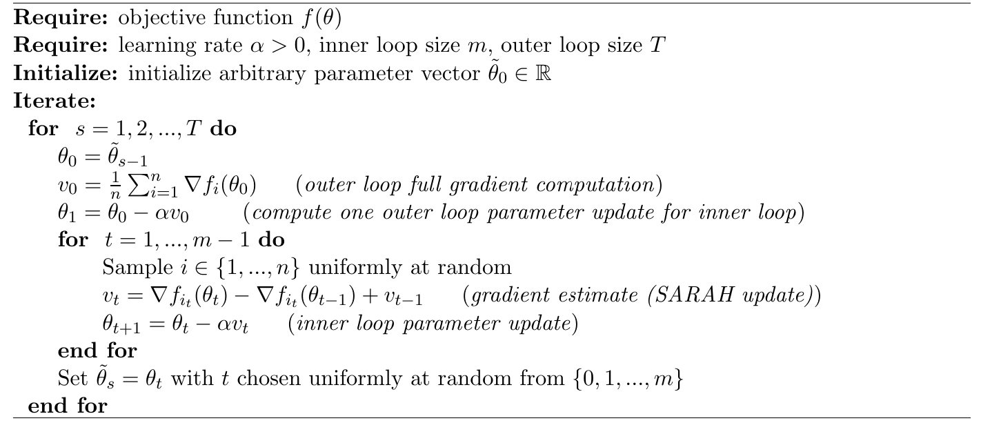 SARAH algorithm